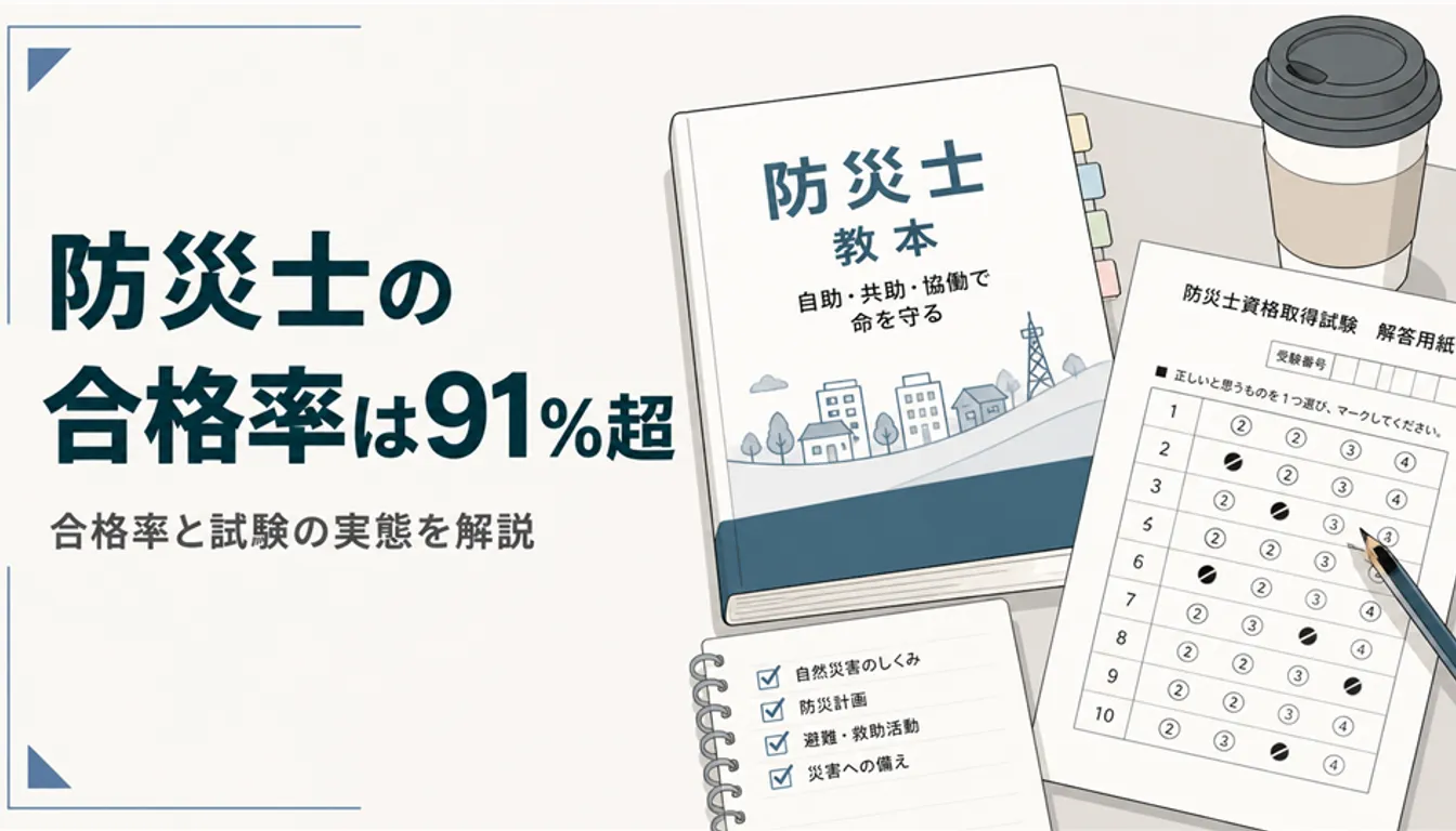 防災士試験のテキストと解答用紙