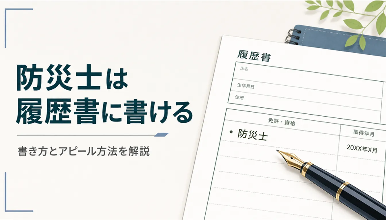 履歴書の免許・資格欄と万年筆