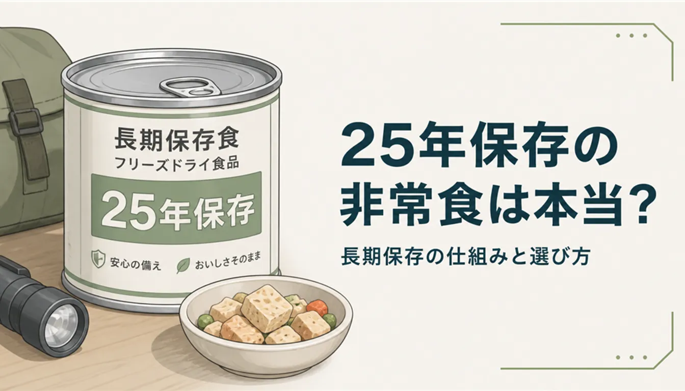 長期保存の非常食が入った缶詰
