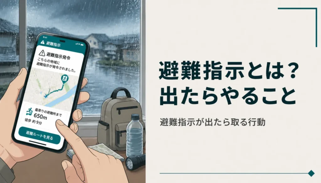 スマホに届いた緊急速報メールと雨の窓辺