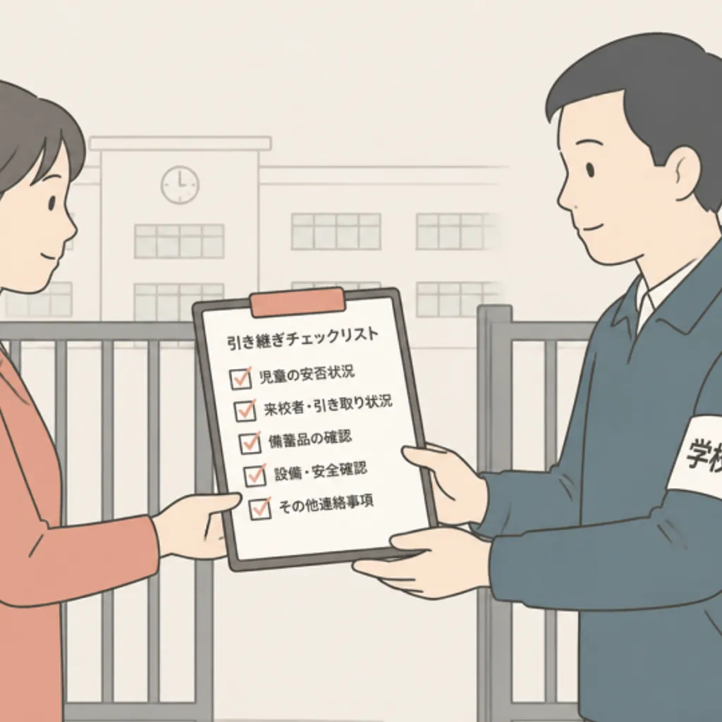 学校の引き渡しルールを確認するためのチェックリスト